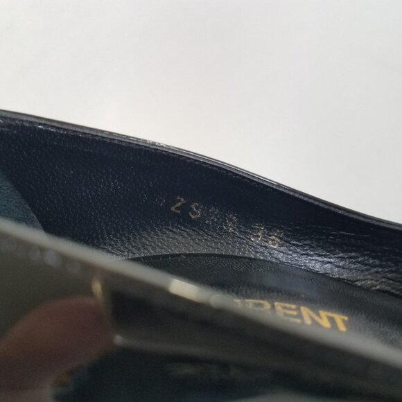 Saint Laurent Black Patent Leather Heels SIZE 36  Dust Bag Pumps 4" Zoe 85 ? - Picture 11 of 17
